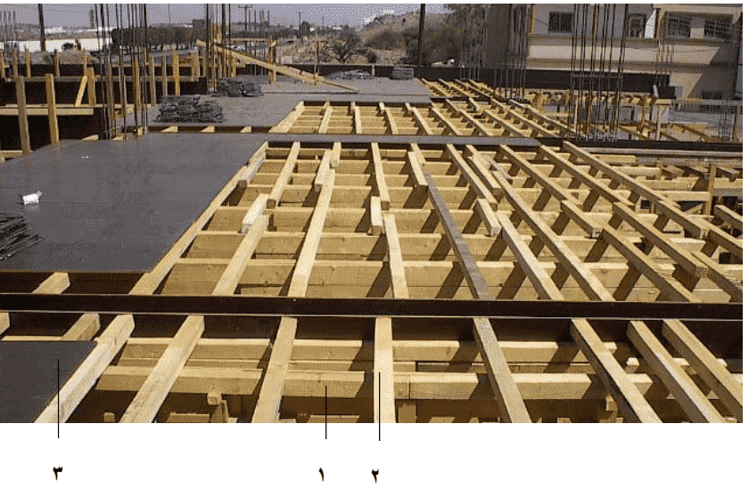 الشدات الخشبية للأسقف والكمرات – مكوناتها وتنفيذها بالصور